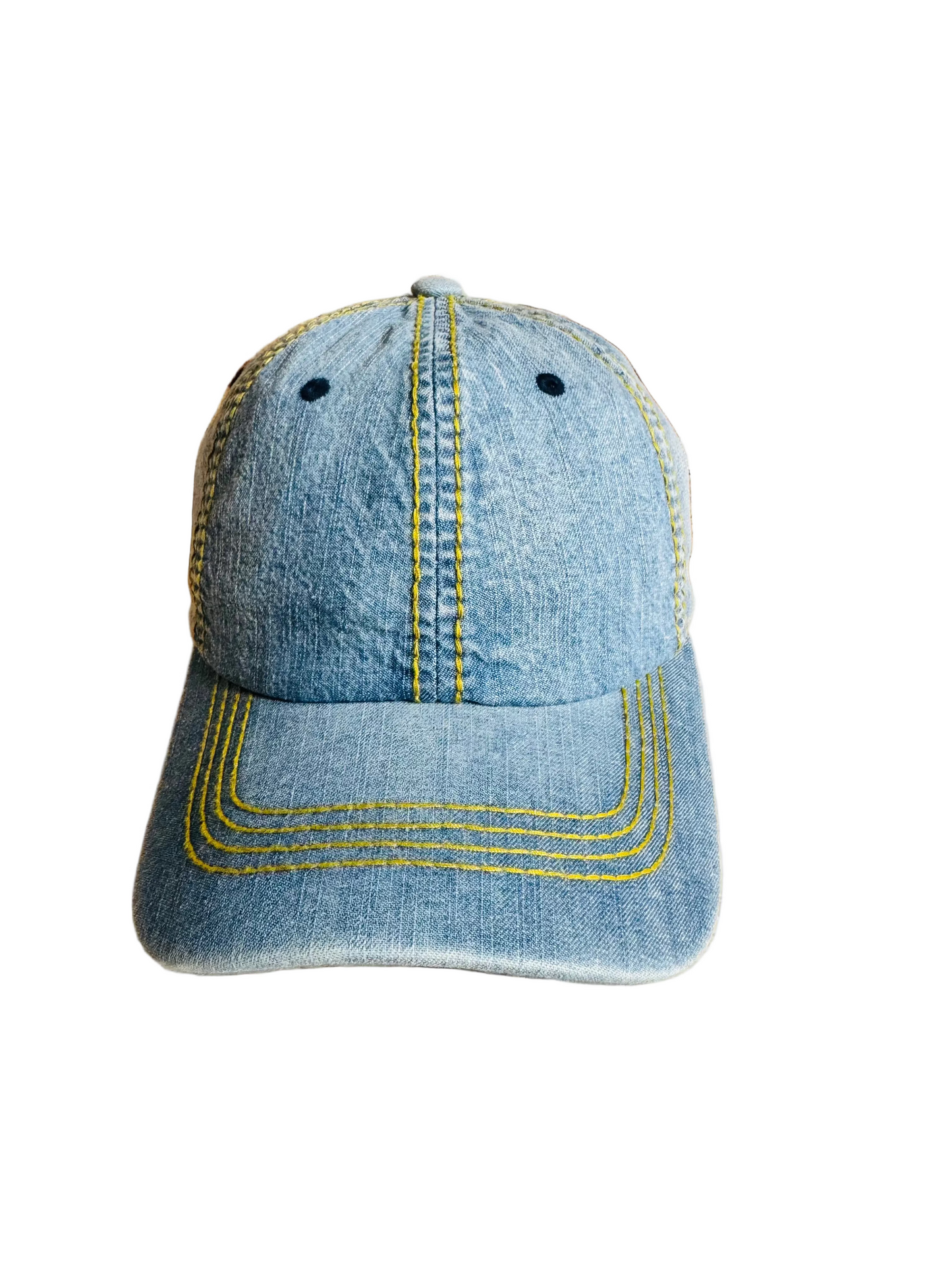 Classic Light Blue Denim Baseball Cap
