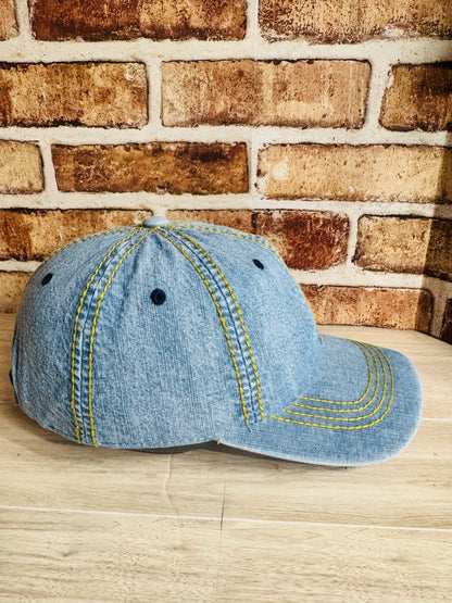 Classic Light Blue Denim Baseball Cap