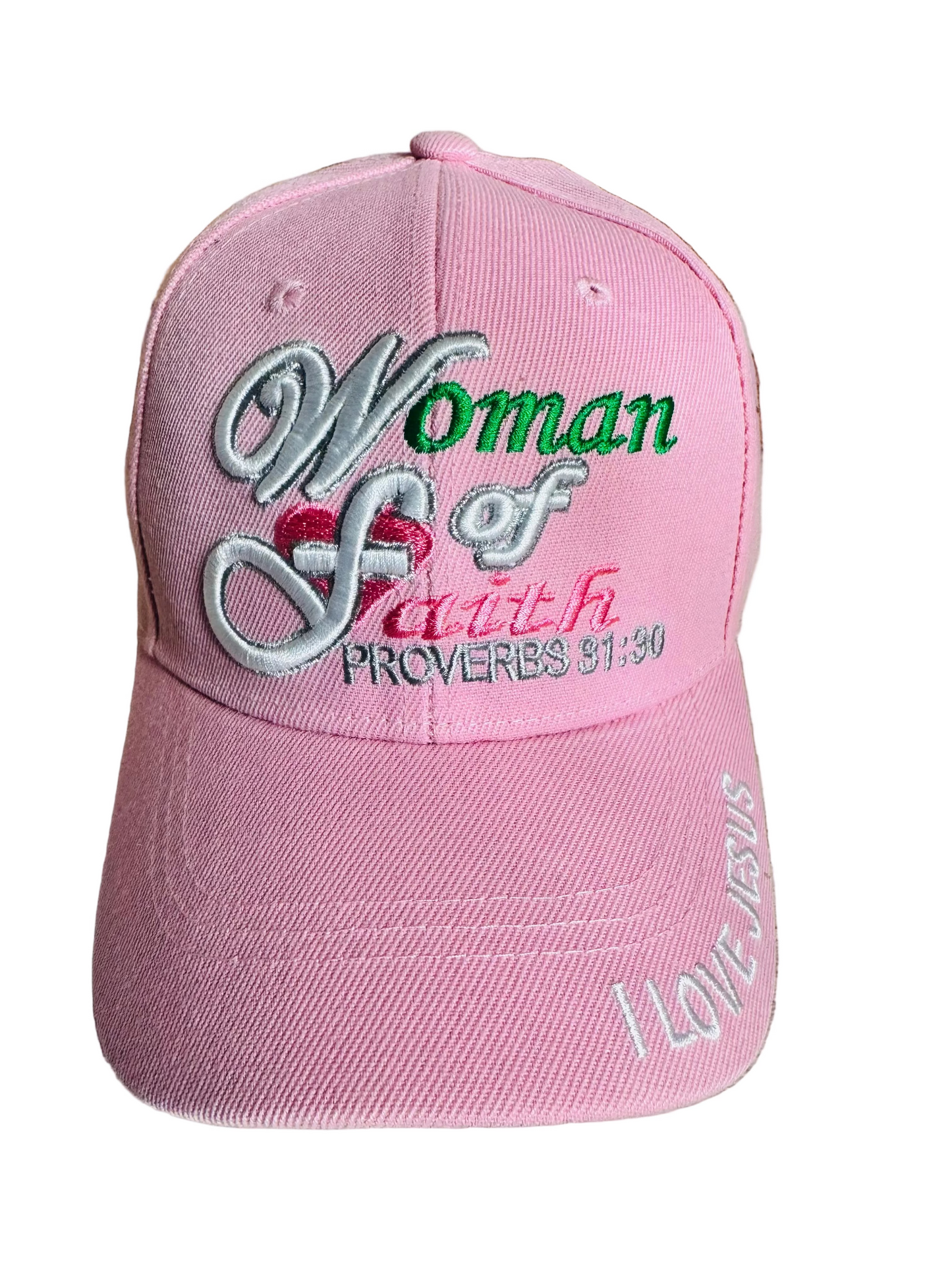 Woman of Faith Embroidered Baseball Cap