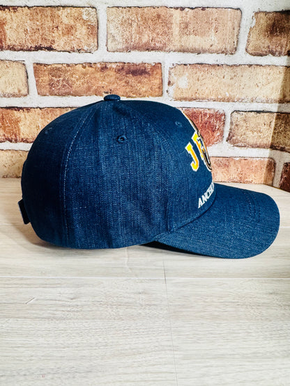 Jesus – Anchor of My Life Embroidered Faith Hat (Denim)