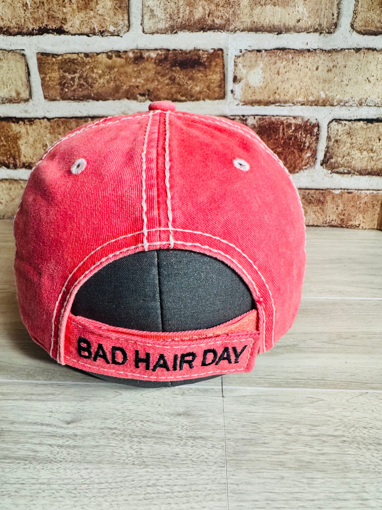 Bad Hair Day Distressed Cap (PINK)