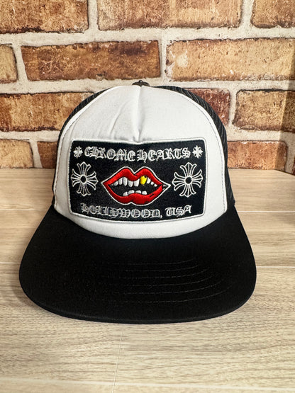 Chrome Hearts “Lips of Fire” Trucker Cap