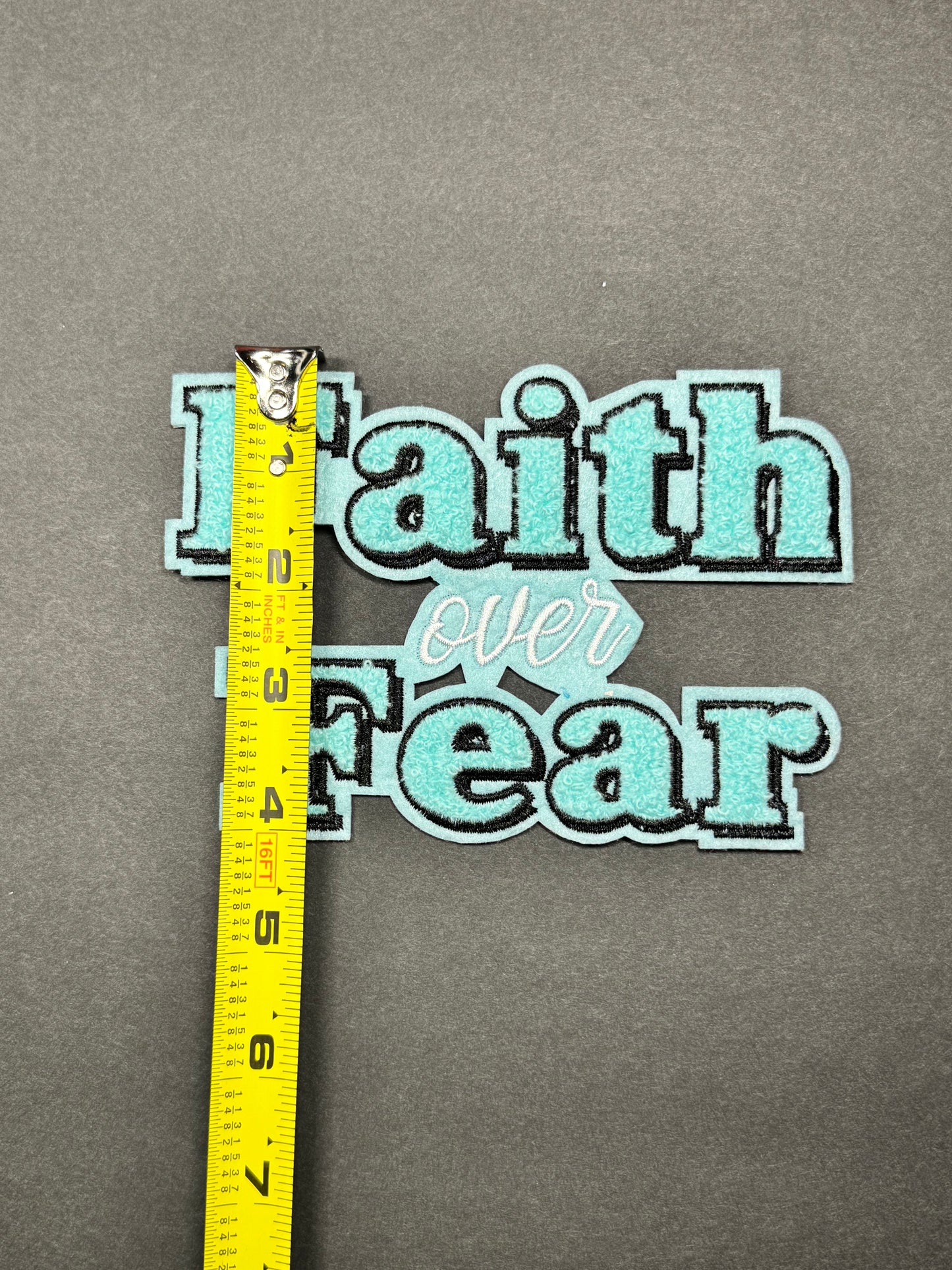 FAIT OVER FEAR  Teal