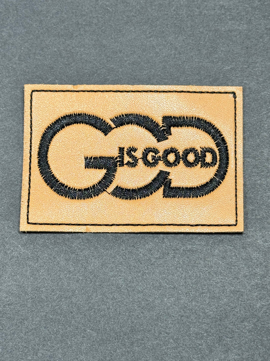 God Is good Faux leather (Black)
