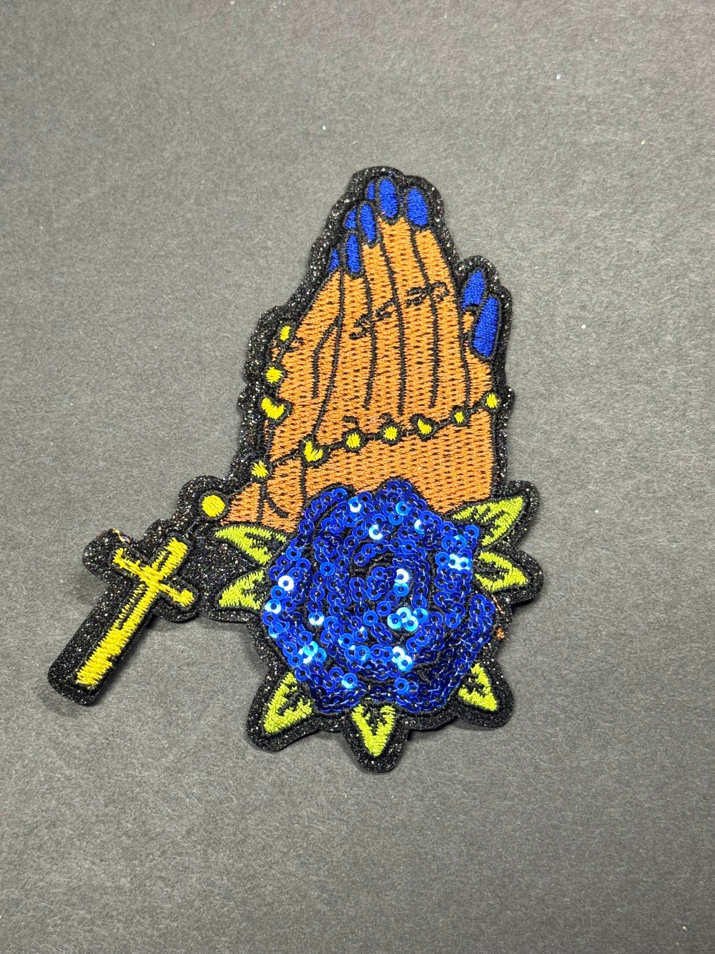 Praying Hands Royal Blue