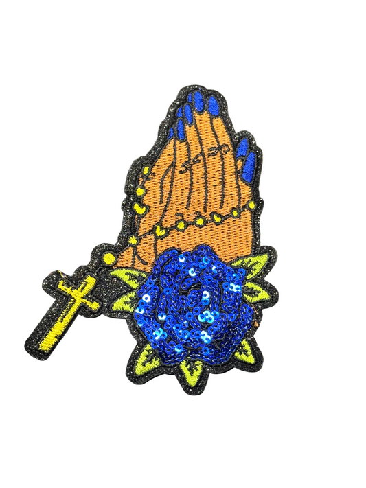 Praying Hands BLUE