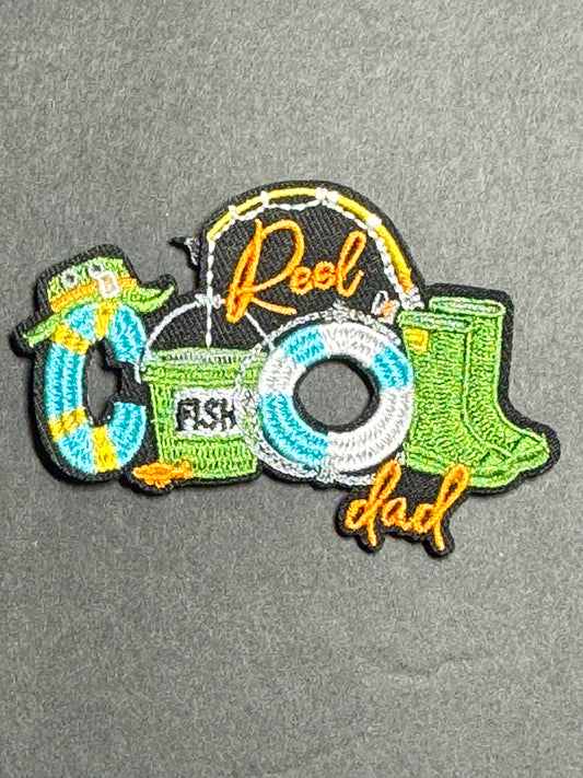 “Reel Cool Dad” Fishing Patch