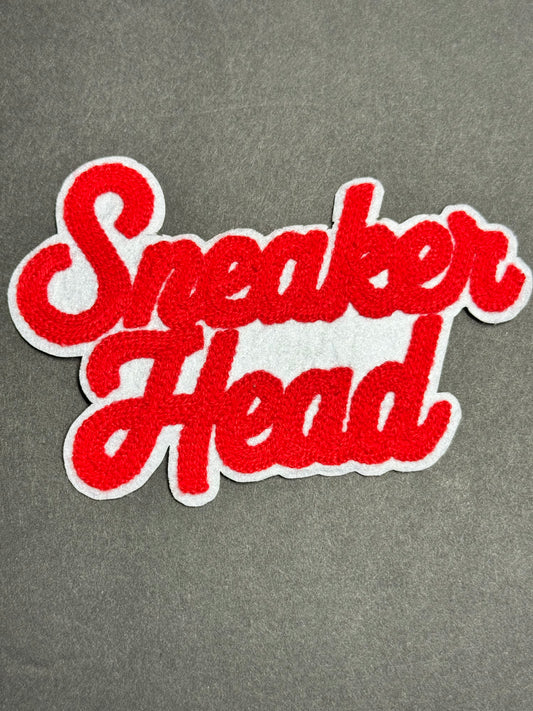 Sneaker Head (Chenille – Red & White)