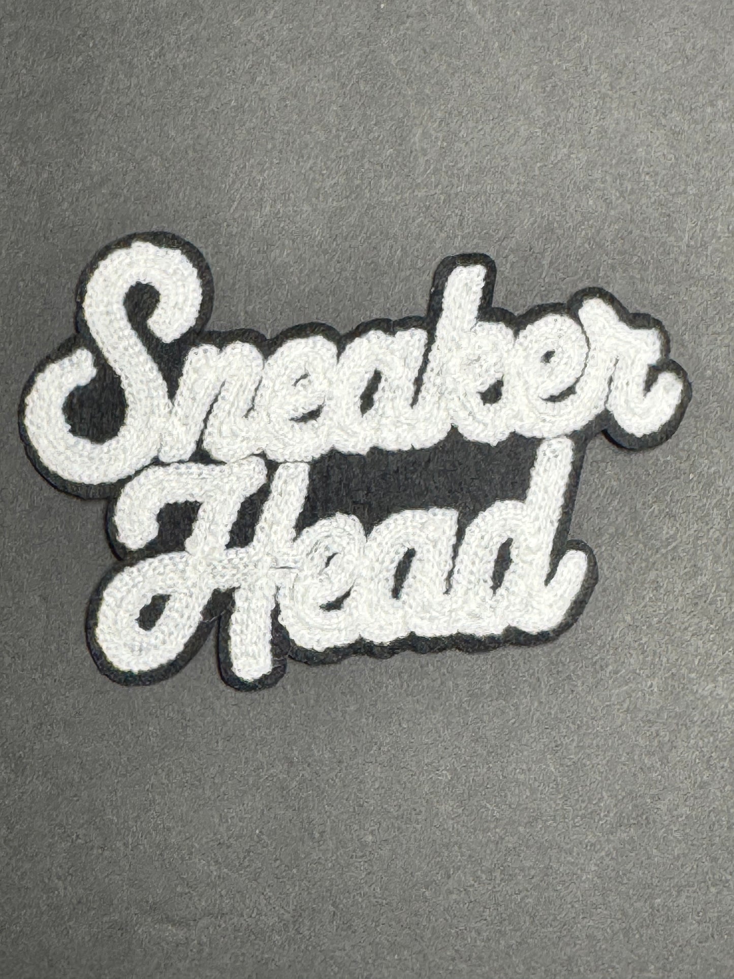 Sneaker Head (Chenille – White & Black)