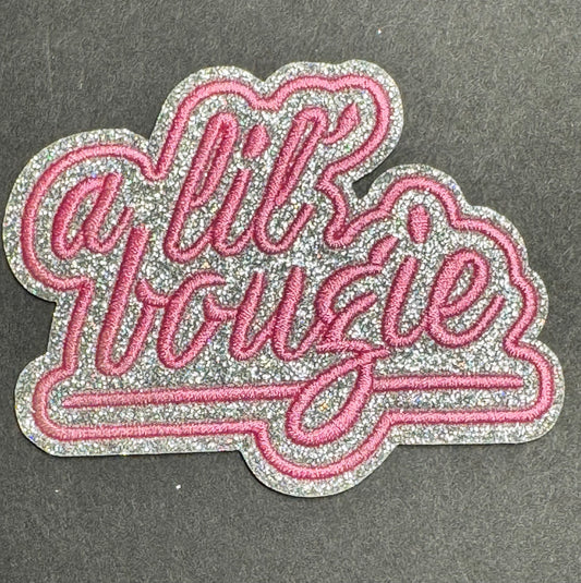 “A Lil Bougie” Glitter Patch