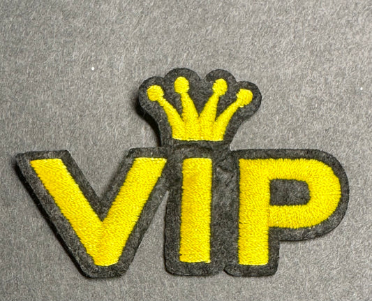 Yellow VIP Crown Patch