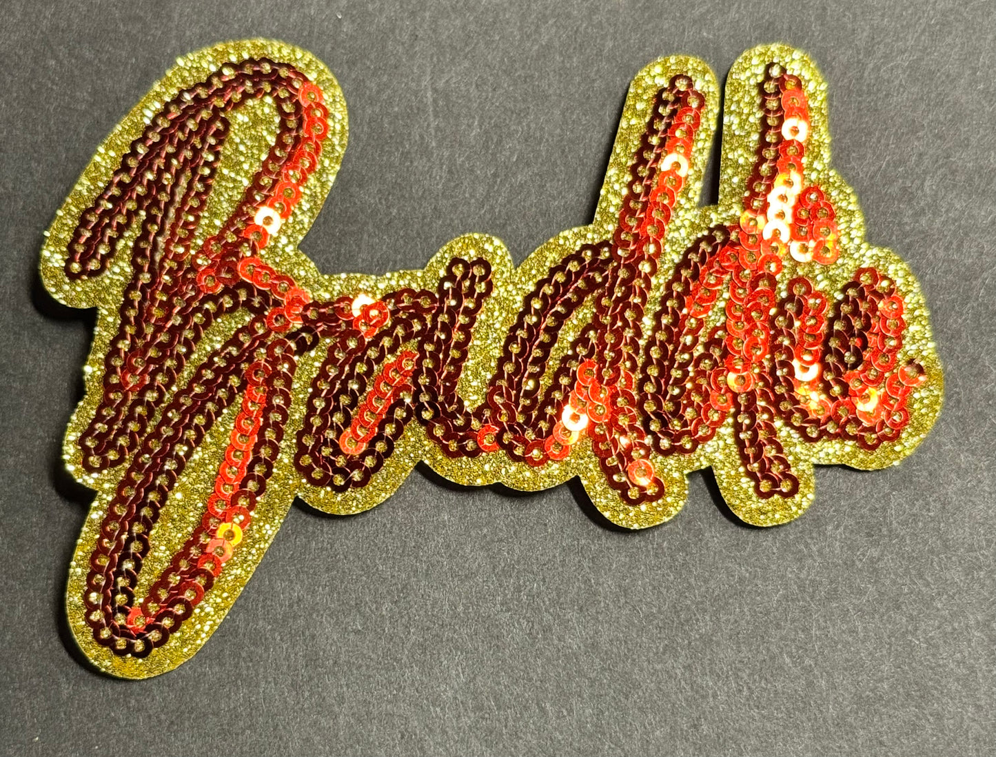 “Baddie” Patch – Black Sequins