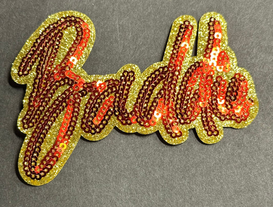 “Baddie” Patch – Black Sequins