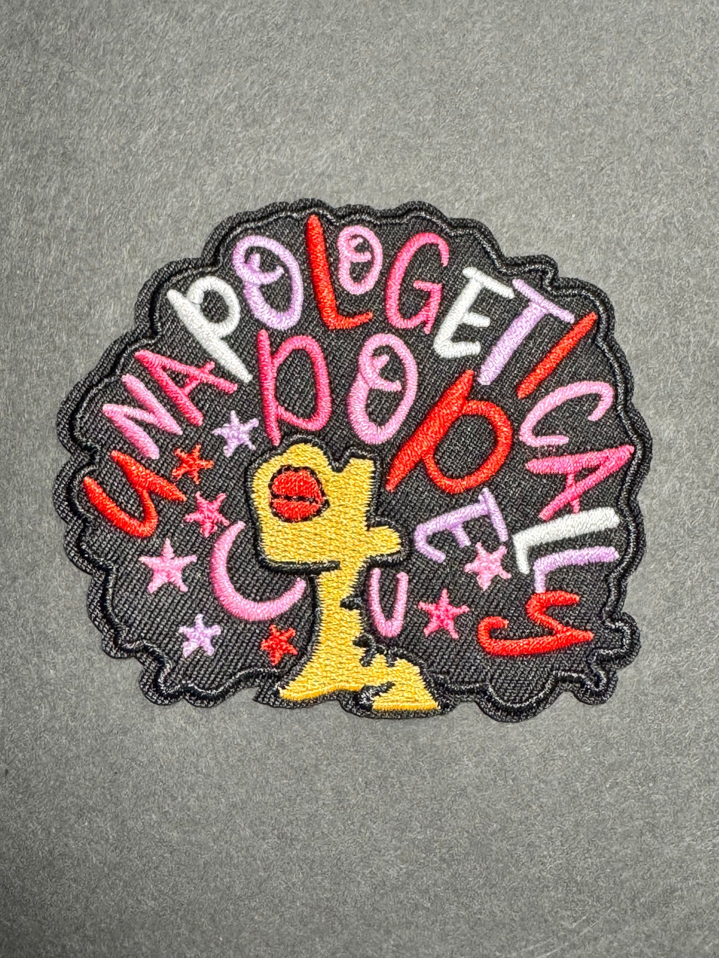 Unapologetically Dope Patch – Pink & Red Colorway