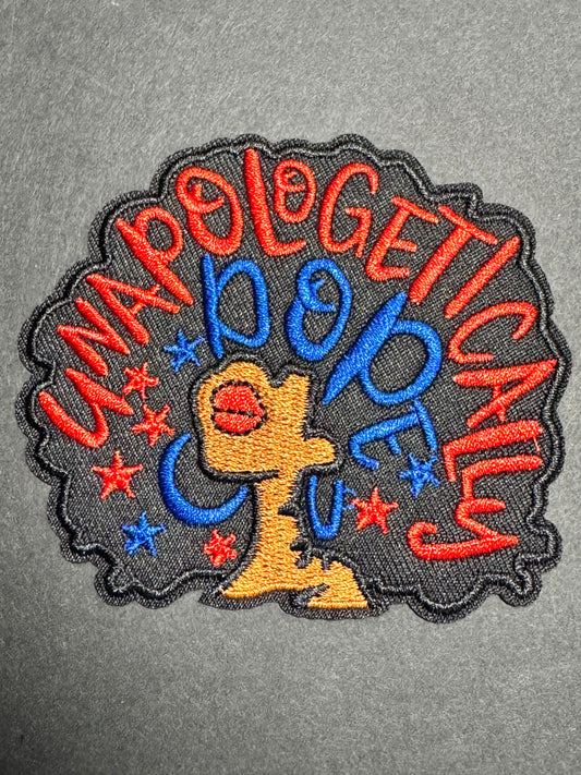 Unapologetically Dope Patch – Red & Blue Colorway