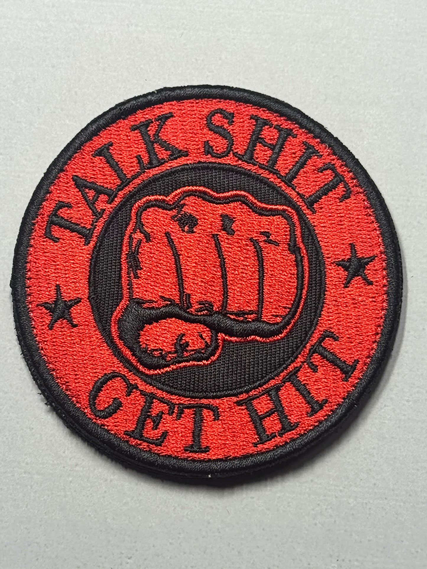 TALK SHIT GET HIT VELCRO HAT RED