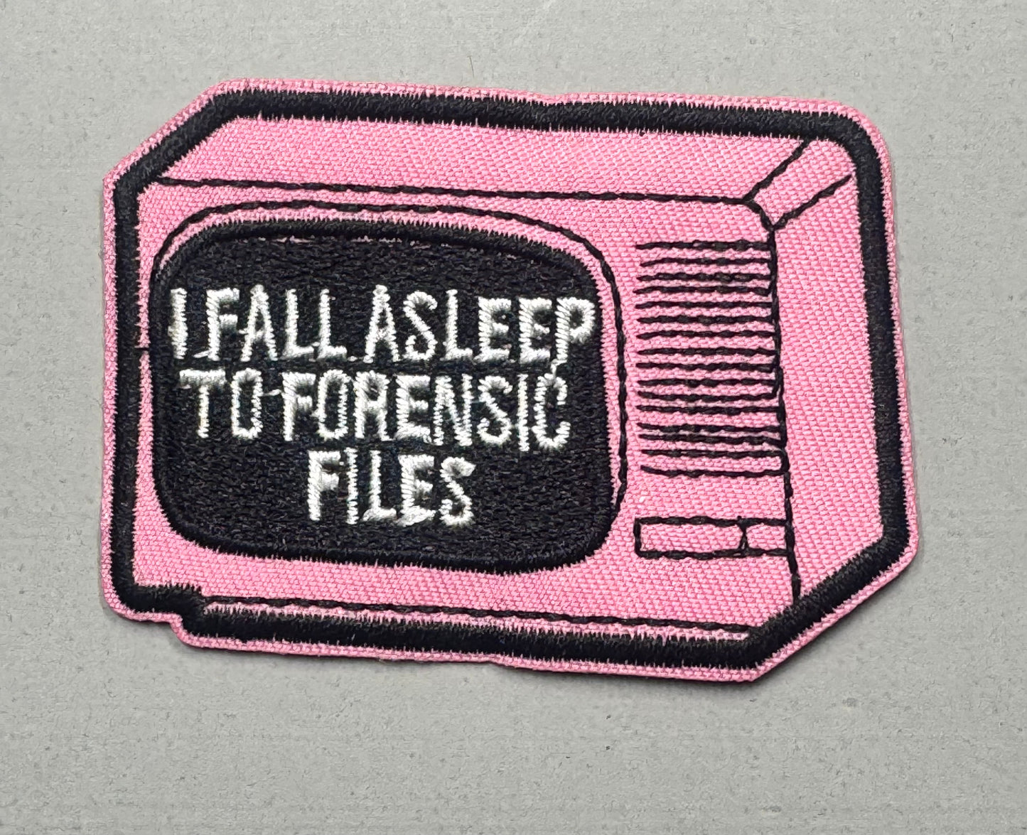 “I Fall Asleep to Forensic Files” TV Patch
