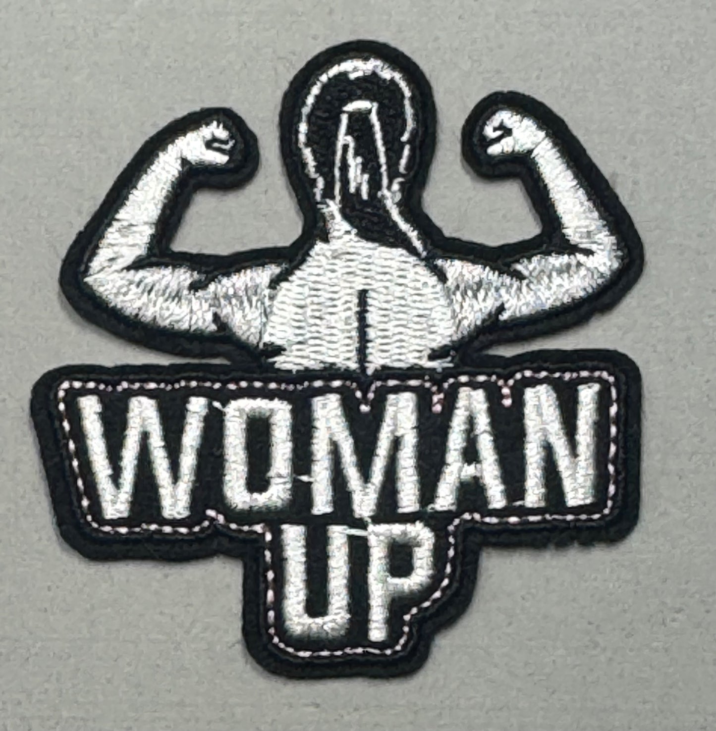 “Woman Up” Flexing Figure Patch