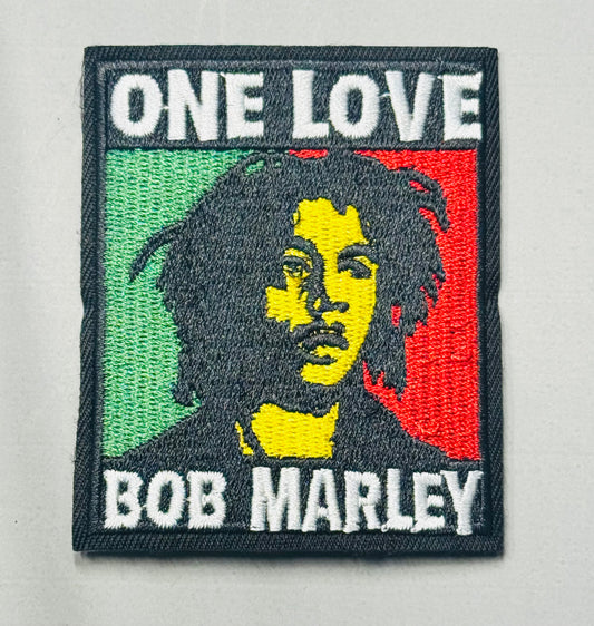 “One Love Bob Marley Portrait Patch”