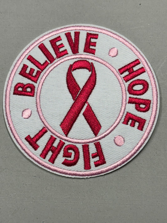 Believe Hope Fight Round Patch