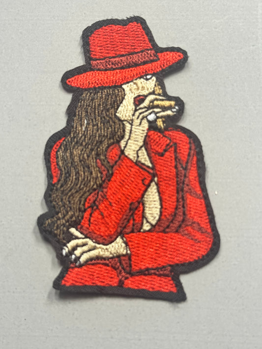 “Red Mystery Woman Patch”