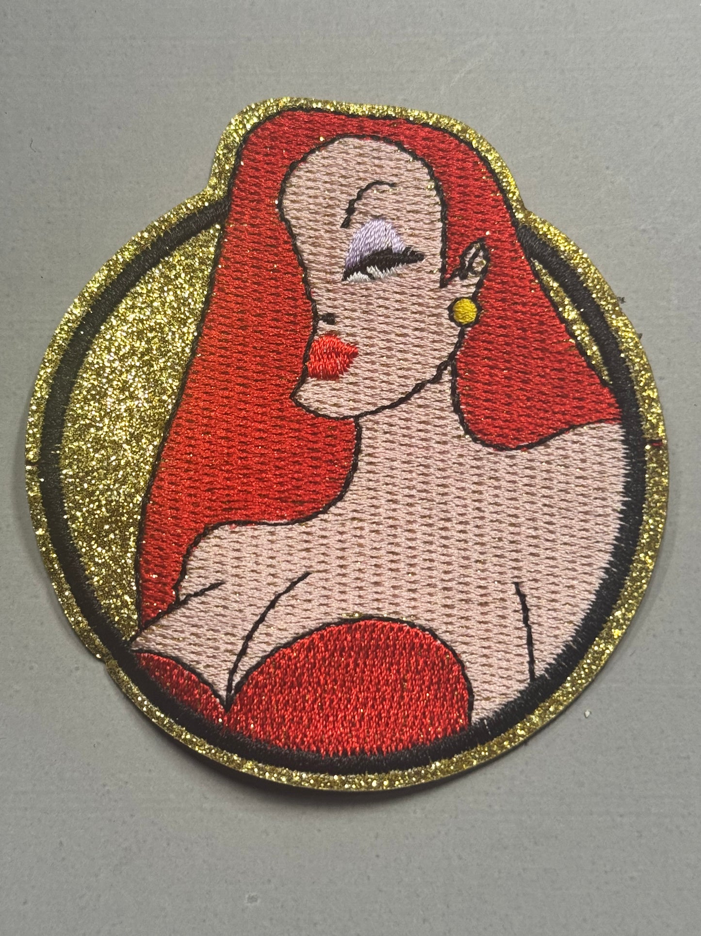 Jessica Rabbit Glitter Patch-Profile