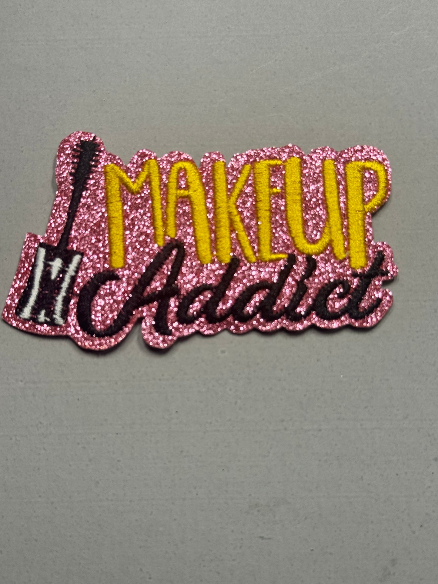 “Makeup Addict Glitter Patch”