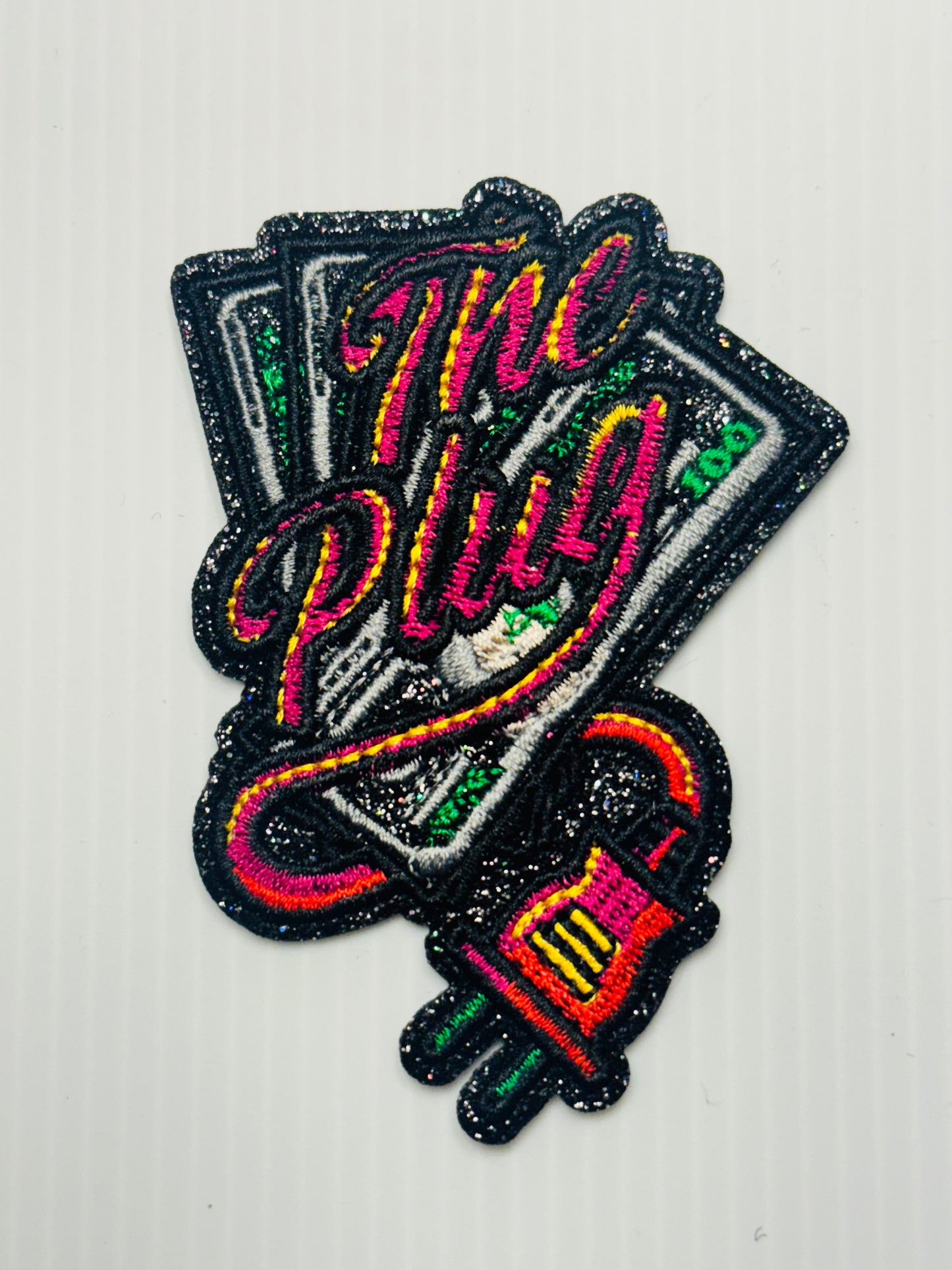 “The Plug” Patch – Neon Sparkle Edition