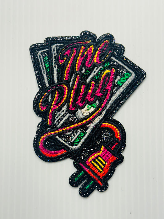 “The Plug” Patch – Neon Sparkle Edition