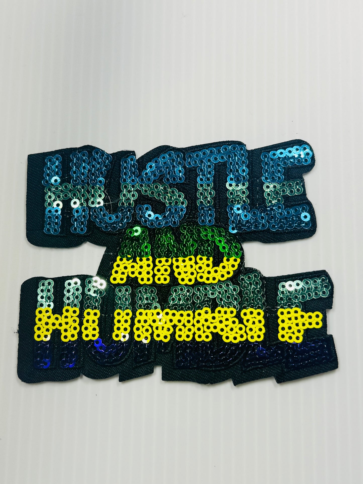 “Hustle and Humble” Sequin Patch