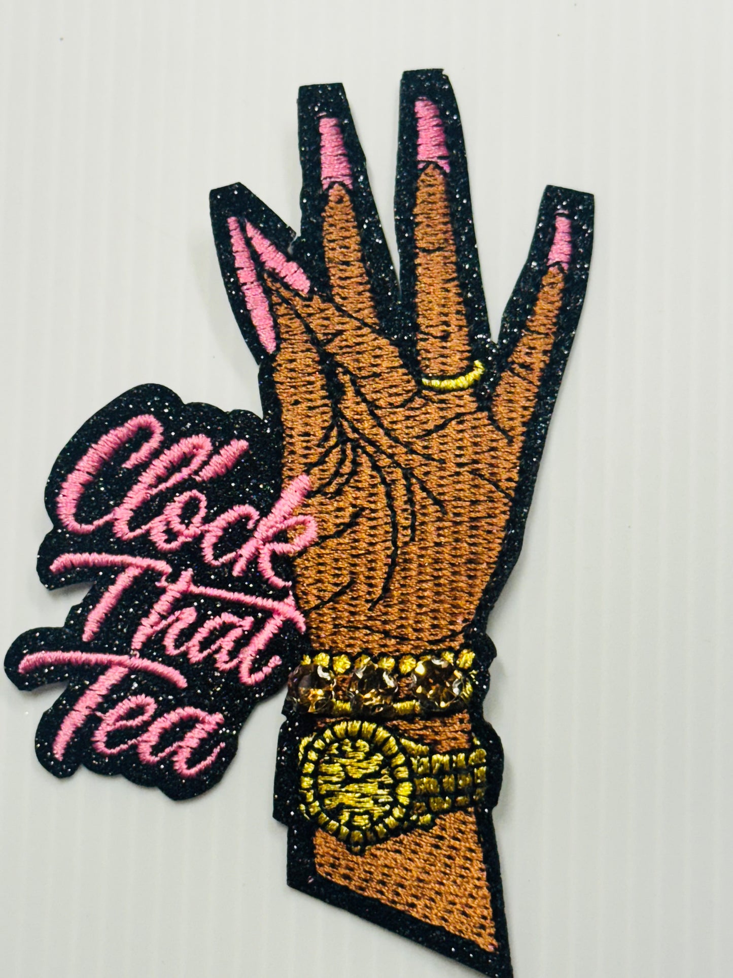 Clock That Tea Hand Patch – Pink Nails