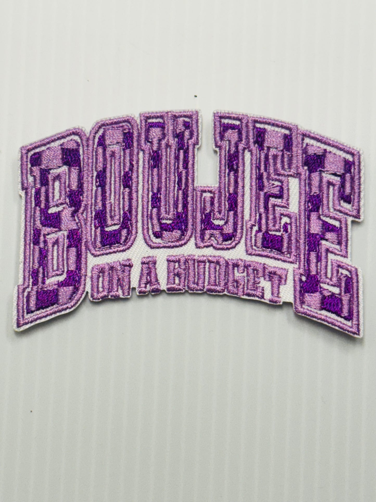Boujee on a Budget – Purple Pattern Patch