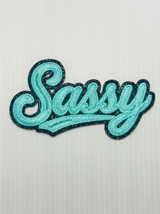 Sassy Patch – Pink Glitter Edge