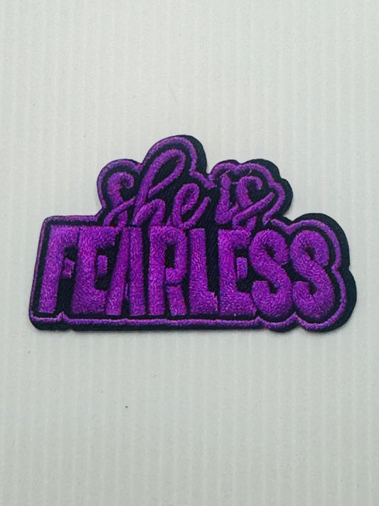 “She Is Fearless” Patch – Purple
