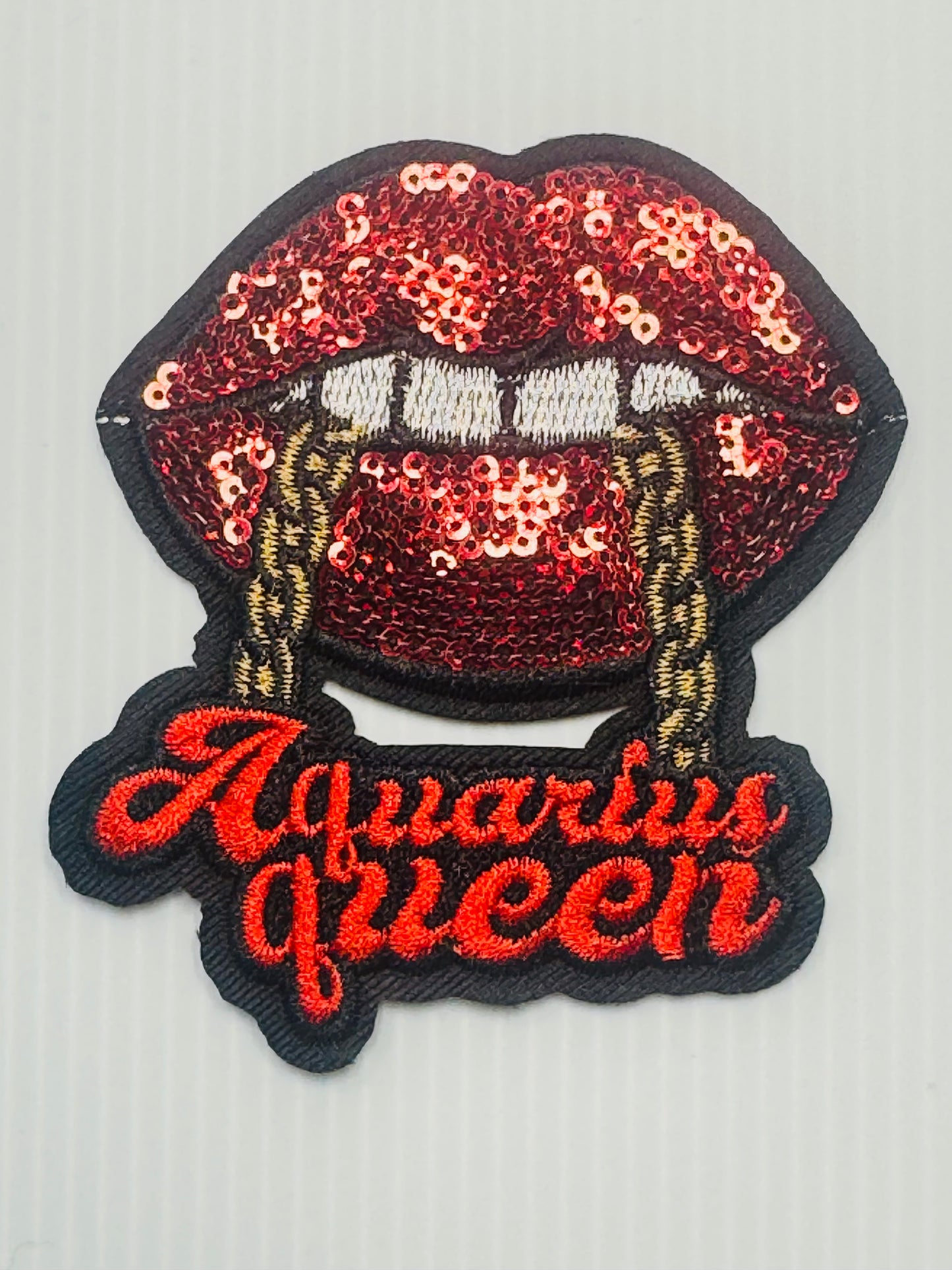 Aquarius Zodiac Lips Patch