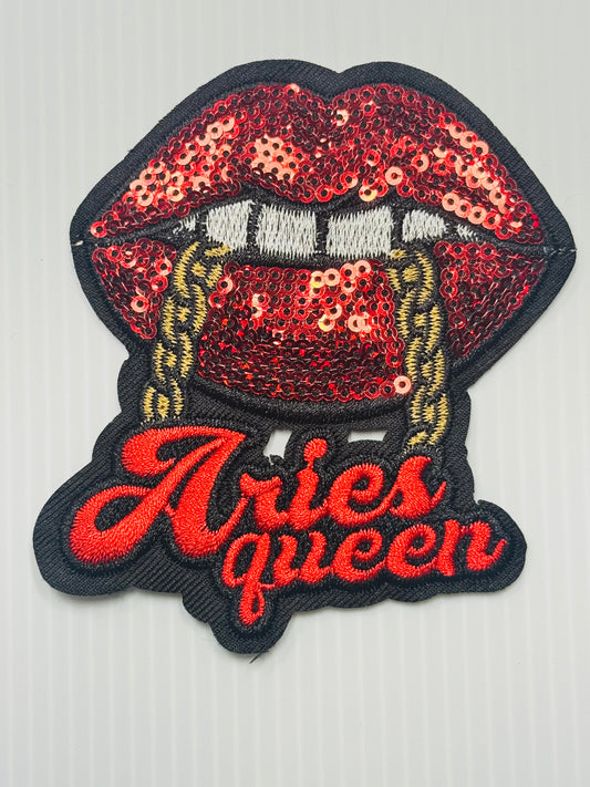 Aries Zodiac Lips Patch
