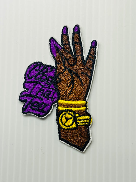 Clock That Tea – Purple Nails Patch