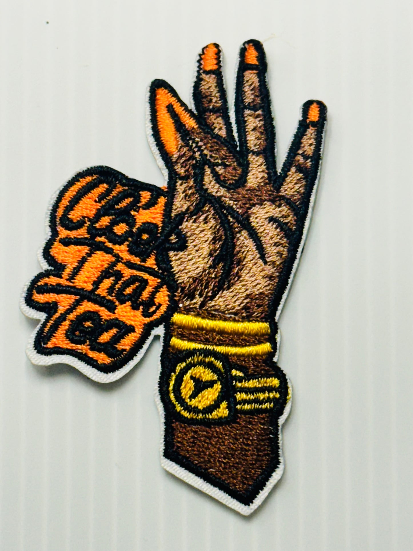 Clock That Tea – Orange Nails Patch