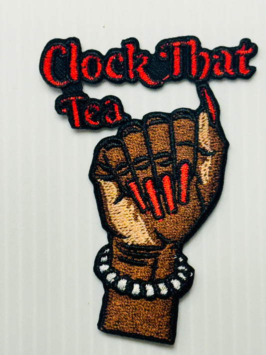 Clock That Tea – Fist Style (Red Nails)