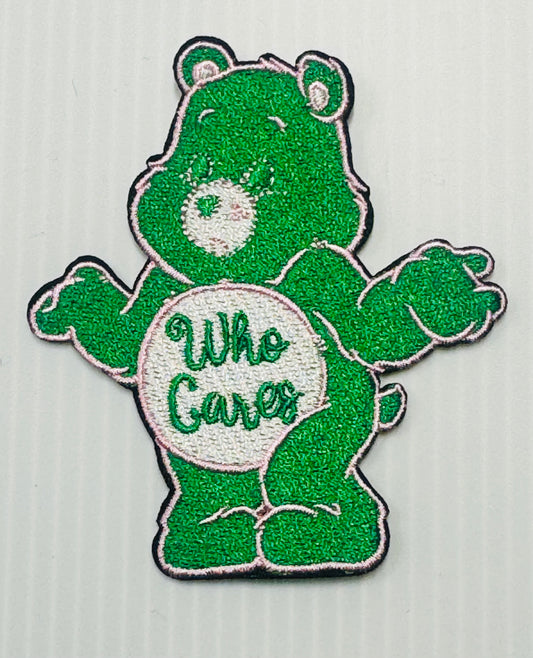 CARE BEAR WHO CARES PINK/GREEN