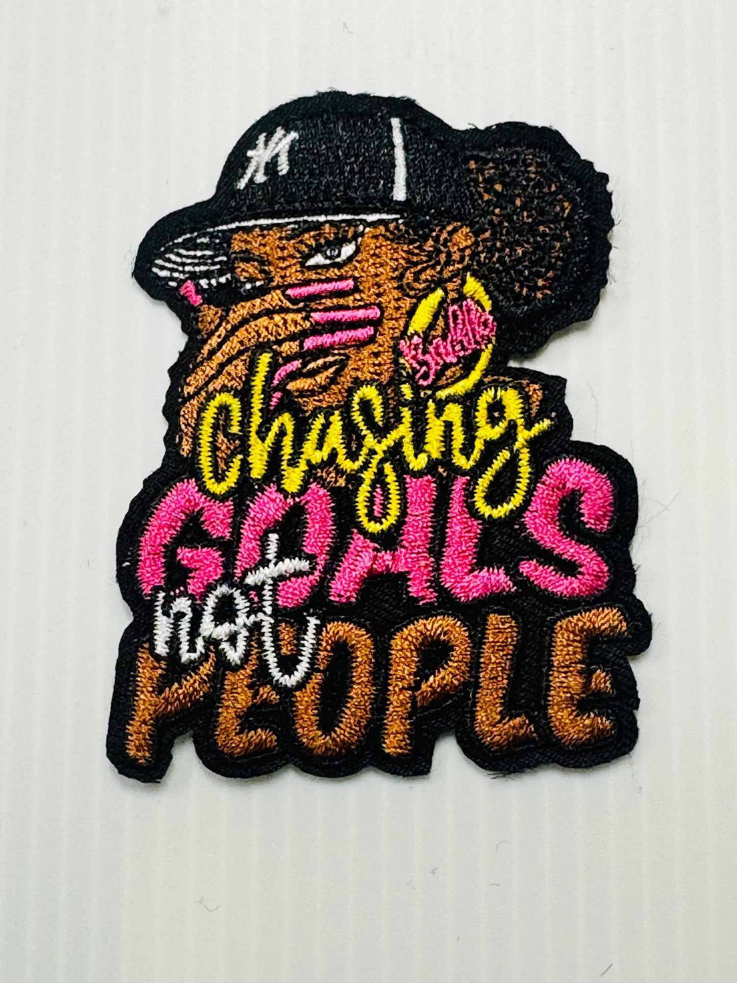 CHASING GOALS NOT PEOPLE PINK
