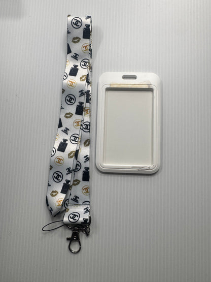 CC CREAM/BLK CANDY BAR 2PC LANYARD