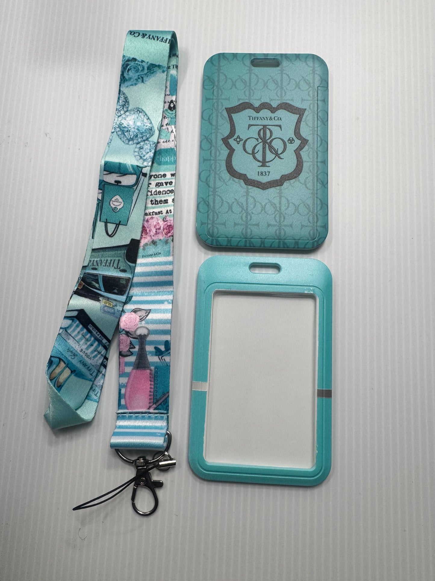 TIFFANY LOGO 2PC LANYARD
