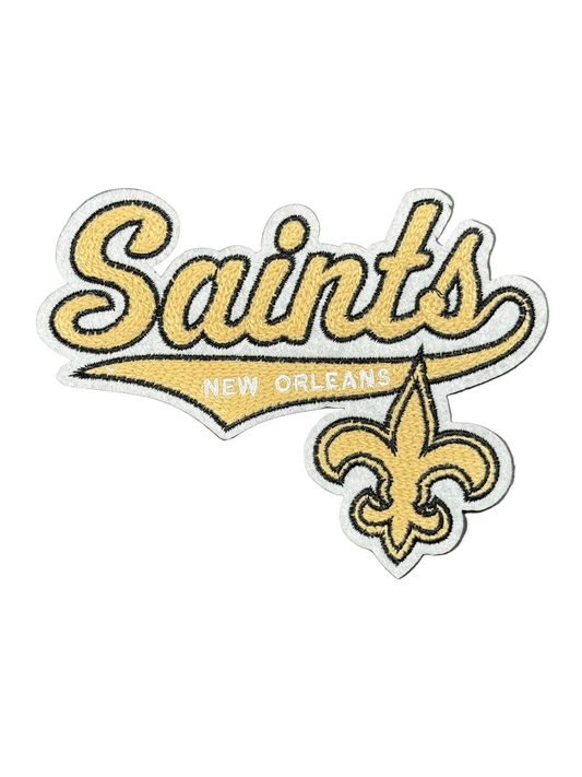 Saints Chenille Mid-Size Iron-On Patch