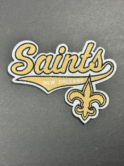 Saints Chenille Mid-Size Iron-On Patch