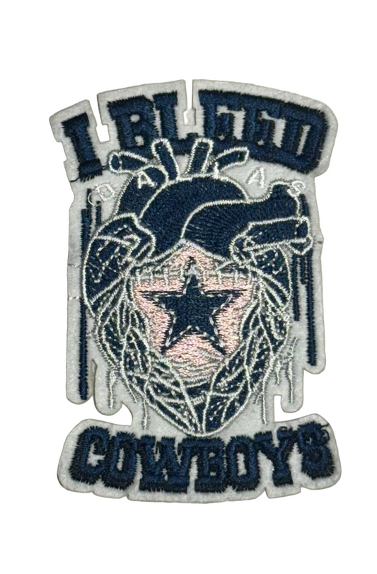 Bleed Cowboys Iron-On Patch