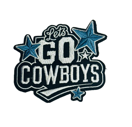 Let’s Go Cowboys Iron-On Patch