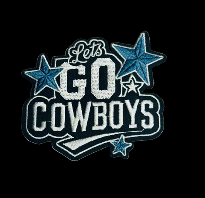 Let’s Go Cowboys Iron-On Patch