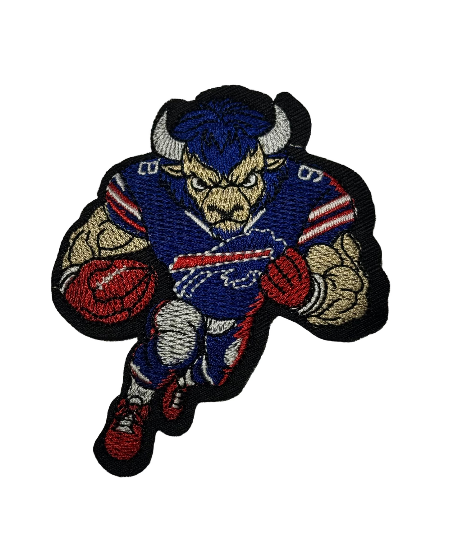 Buffalo Bills running-bull iron-on patch