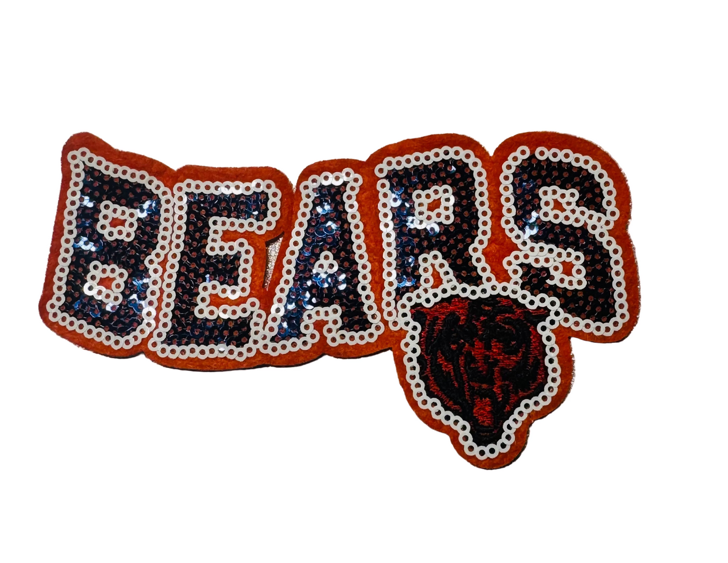 BEARS sequin iron-patch
